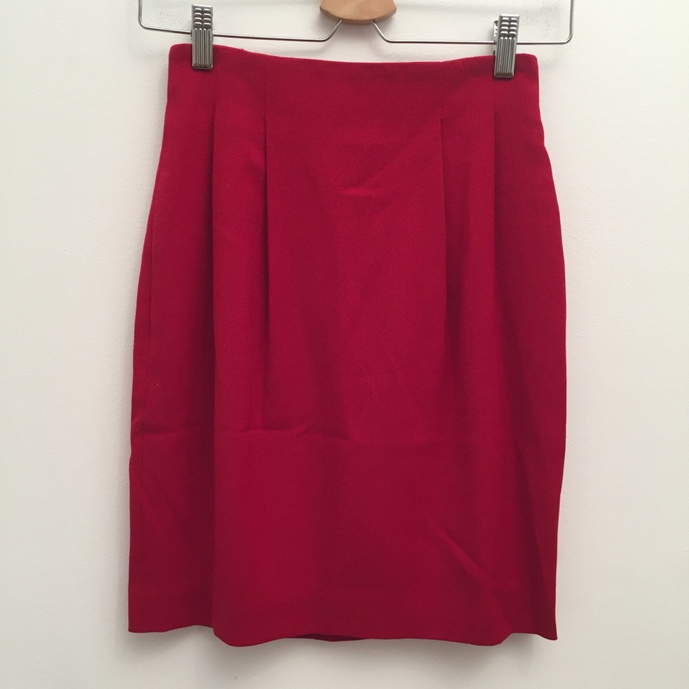 Dana Buchman Red Pencil Skirt